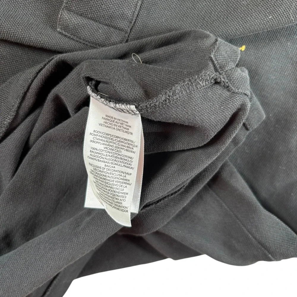 Polo Ralph Lauren Polo Shirt Mens M Black Preppy Equestrian Old Money Academia